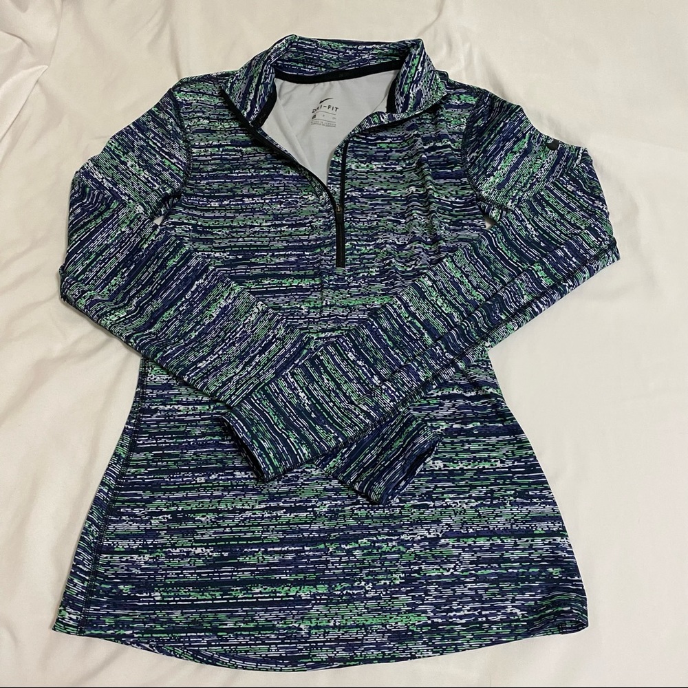 Nike pro dri fit half zip sz small